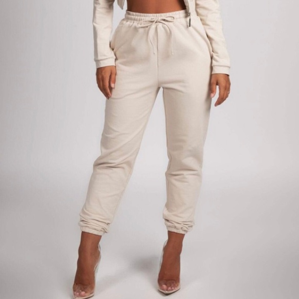 NWOT Meshki Sylvia Loopback Joggers - Nude